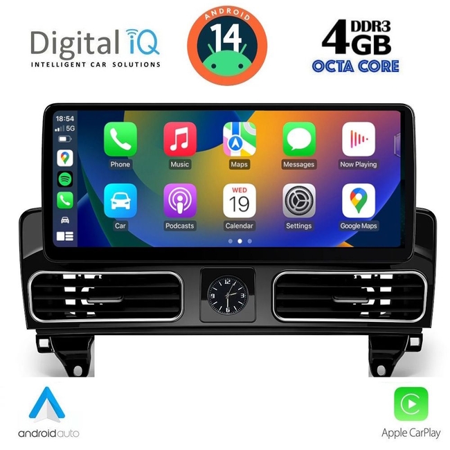 DIGITAL IQ TOP 11997_CPA CLOCK (12.3inc) (NTG 4.5) MULTIMEDIA SYSTEM for MERCEDES ML (W166) mod. 2011-2019