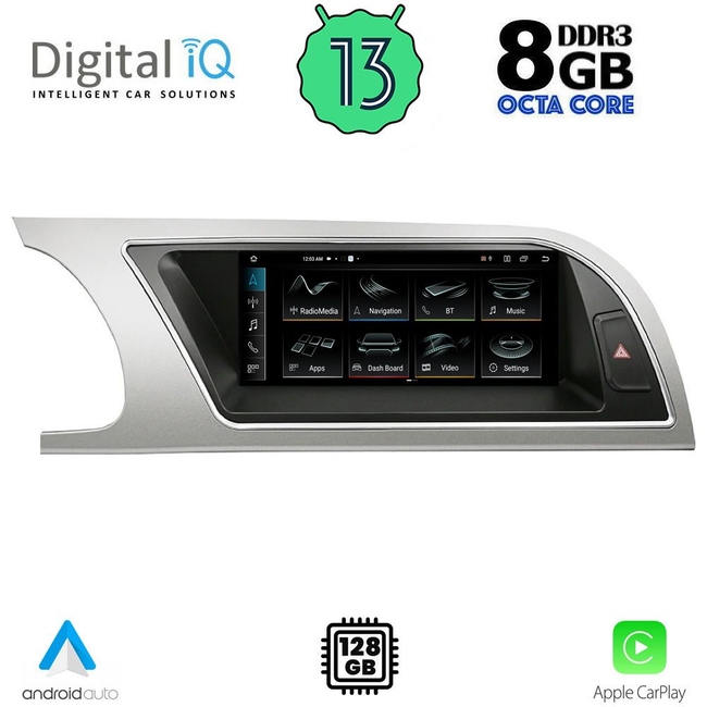 DIGITAL IQ TOP 18918_CPA (8.8inc) MULTIMEDIA SYSTEM for AUDI A4 mod. 2008-2012