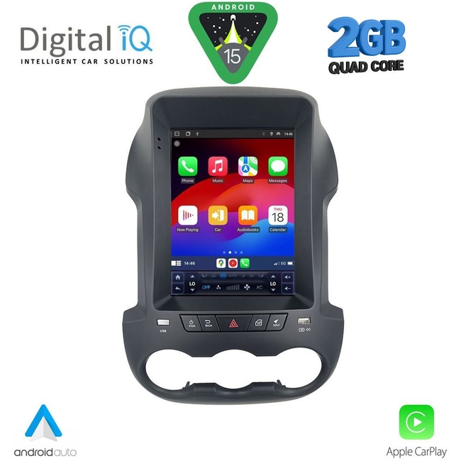 DIGITAL IQ TPD 244_CPA TESLA STYLE for FORD RANGER mod. 2012-2015