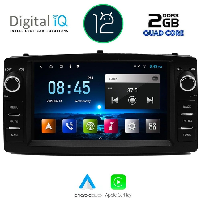 DIGITAL IQ TPD 010_CPA (7'' DECK) MULTIMEDIA for TOYOTA COROLLA mod. 2000-2006