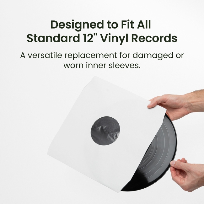 Kanto Audio TT-IS20 - Εσωτερικές Θήκες Δίσκων Βινυλίου 12'' [White] (Σετ 20 Τμχ)