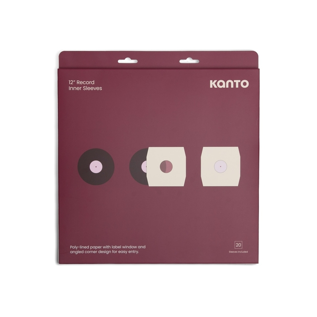 Kanto Audio TT-IS20 - Εσωτερικές Θήκες Δίσκων Βινυλίου 12'' [White] (Σετ 20 Τμχ)