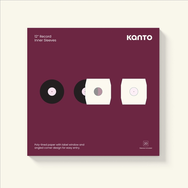 Kanto Audio TT-IS20 - Εσωτερικές Θήκες Δίσκων Βινυλίου 12'' [White] (Σετ 20 Τμχ)
