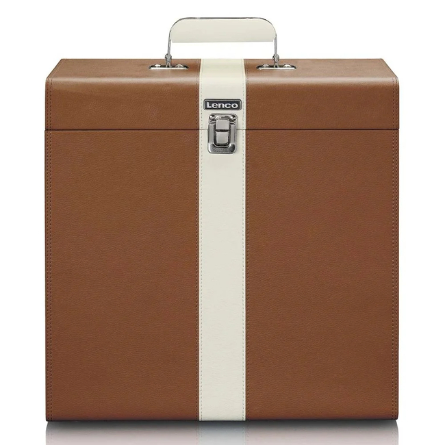 Lenco Carrying Suitcase for 30 records / White