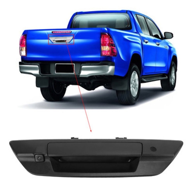 DIGITAL IQ CAMERA TY03 BL (AHD) HANDLE CAMERA for TOYOTA HILUX mod. 2016> with KEY LOCK HALL