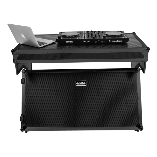 UDG Ultimate Flight Case Portable Z-Style DJ Table Black Plus (Wheels) U91072BL