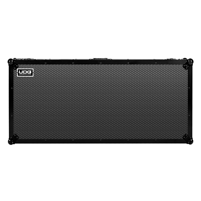 U91111BL Ultimate Flight Case Set AlphaTheta CDJ-3000X/DJM-A9 Black Plus (Laptop Shelf + Wheels) - (8720908562043)