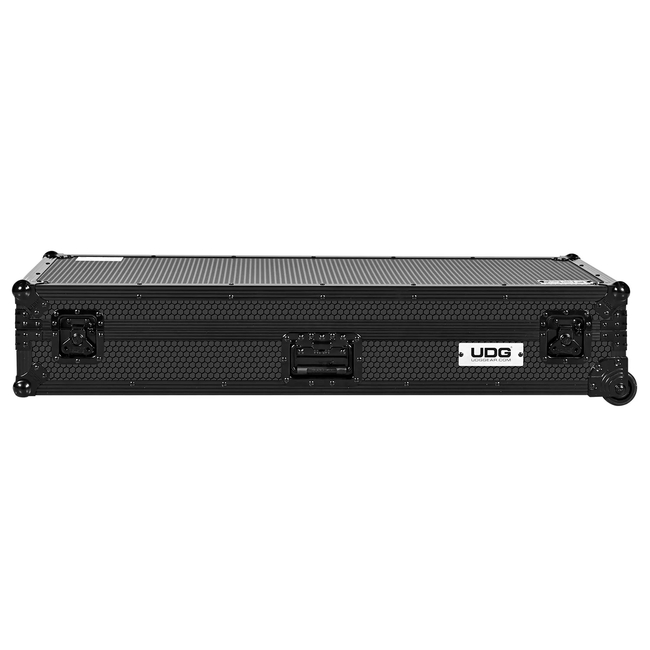 U91111BL Ultimate Flight Case Set AlphaTheta CDJ-3000X/DJM-A9 Black Plus (Laptop Shelf + Wheels) - (8720908562043)
