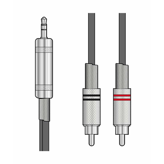 Citronic S3J-2R150 Καλώδιο Ήχου 3.5mm TRS Jack-2 x RCA Plugs 1,5m (Τεμάχιο)