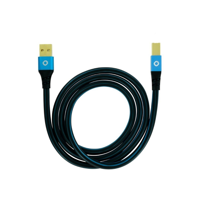 Oehlbach USB Plus B  Καλώδιο USB 2.0 Type A σε Type B 1m Blue (Τεμάχιο)