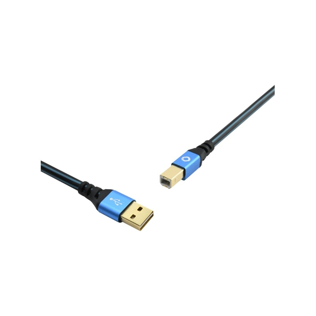 Oehlbach USB Plus B  Καλώδιο USB 2.0 Type A σε Type B 1m Blue (Τεμάχιο)