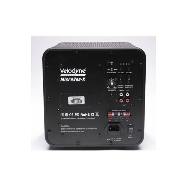 Velodyne Acoustics MicroVee X Active Subwoofer 6,5'' Black