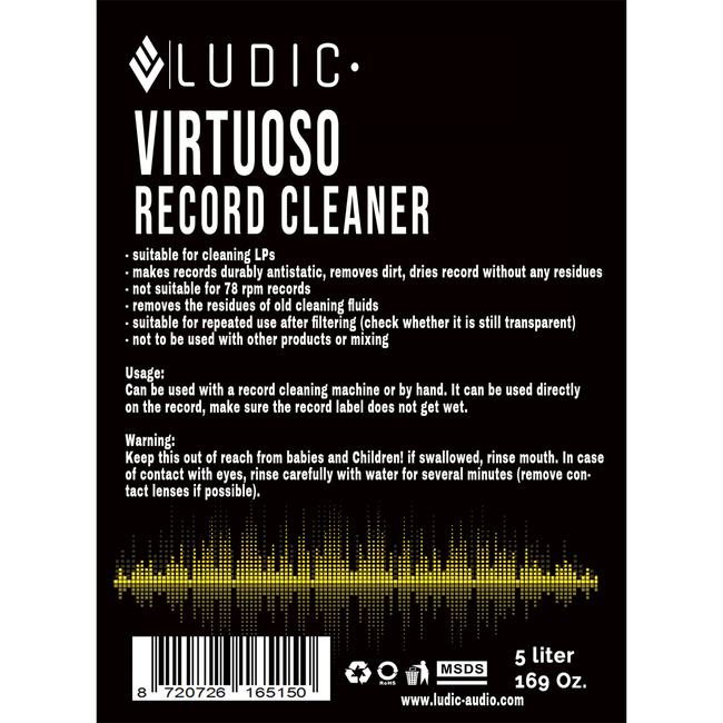 Ludic Virtuoso Vinyl Record Cleaner 5 liter