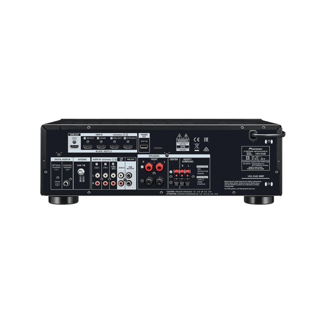 Pioneer VSX-534D Ραδιοενισχυτής Home Cinema 5.2 Καναλιών Bluetooth/DAB AV Receiver Black (Τεμάχιο)