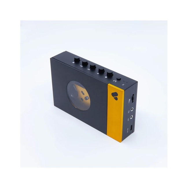 WE ARE REWIND Amy ασύρματο φορητό κασετόφωνο Bluetooth Kίτρινο Mαύρο