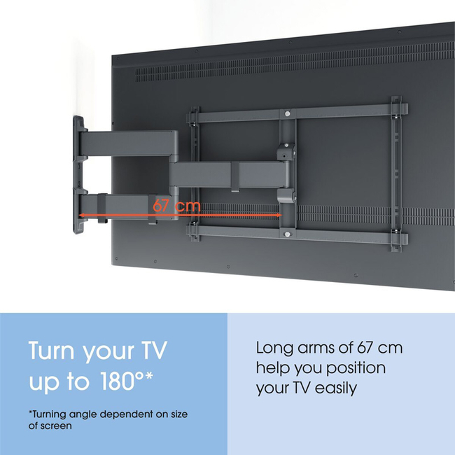 Vogel's TVM 3843 Full-Motion TV Wall Mount Black
