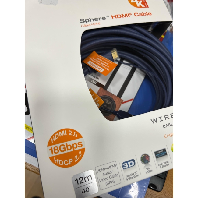 Wireworld Sphere HDMI - 0.6m  --4Κ, HDMI 2.0 18Gbps--