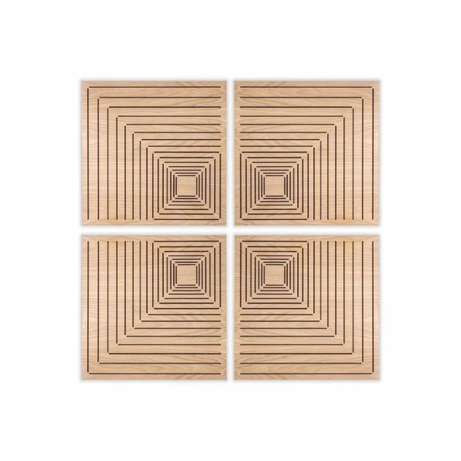 Audiodesigner Maple Pattern Brown Ηχοαπορροφητικά Ξύλινα Πάνελ 50x50x5 cm / 1 τ.μ. (4 Τεμάχια)