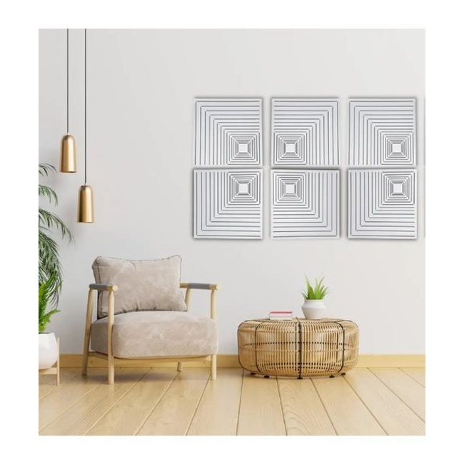 Audiodesigner Maple Pattern White Ηχοαπορροφητικά πάνελ 50x50x5 cm / 0.25 τ.μ. (Τεμάχιo)