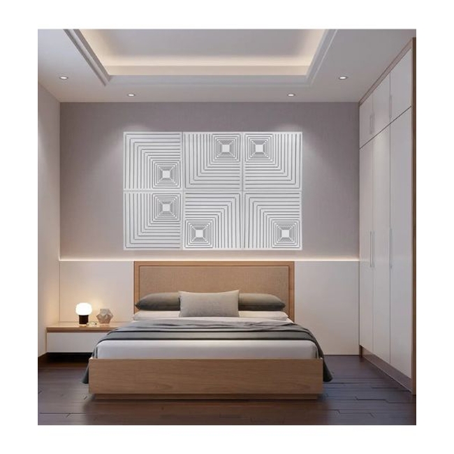 Audiodesigner Maple Pattern White Ηχοαπορροφητικά πάνελ 50x50x5 cm / 0.25 τ.μ. (Τεμάχιo)