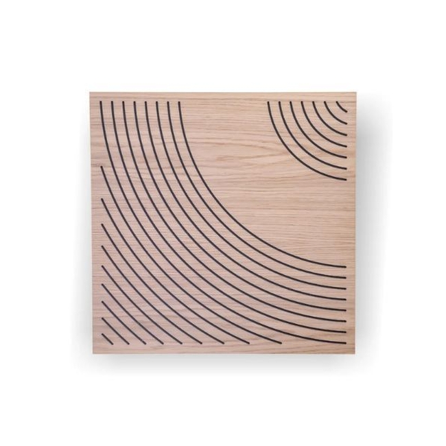 Audiodesigner Wave Pattern Brown Ηχοαπορροφητικό Ξύλινο πάνελ 50x50x5 cm / 0.25 τ.μ. (Τεμάχιo)