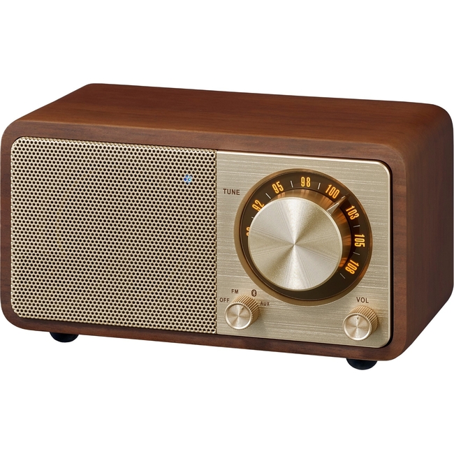 Sangean WR-7 Cherry (Genuine Mini) - Ραδιόφωνο Bluetooth με ξύλινη καμπίνα
