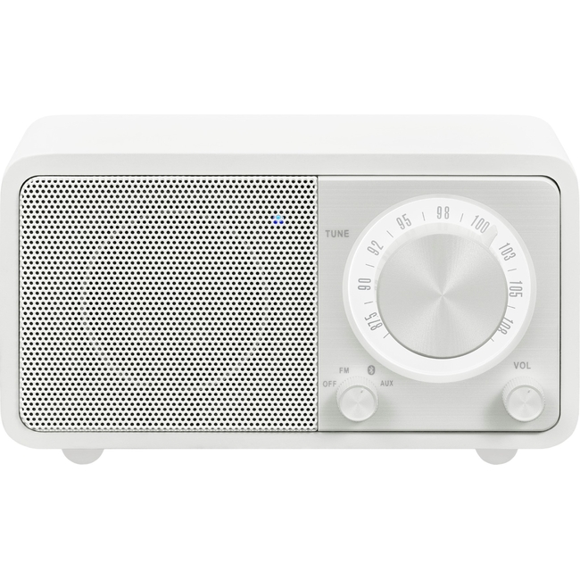 Sangean WR-7 Matt White (Genuine Mini) - Ραδιόφωνο Bluetooth με ξύλινη καμπίνα