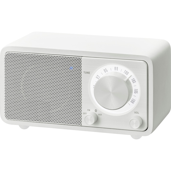 Sangean WR-7 Matt White (Genuine Mini) - Ραδιόφωνο Bluetooth με ξύλινη καμπίνα