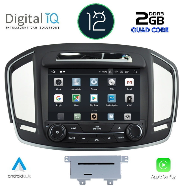 DIGITAL IQ X423_GPS (8'' DVD) MULTIMEDIA for OPEL INSIGNIA  mod. 2013>
