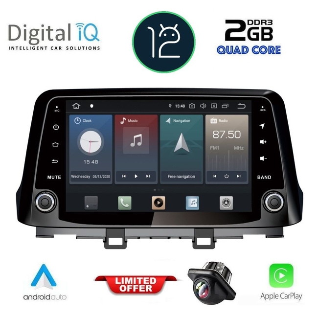 DIGITAL IQ X433_CPA (10'' DECK) MULTIMEDIA SYSTEM for HYUNDAI KONA mod. 2017&gt;