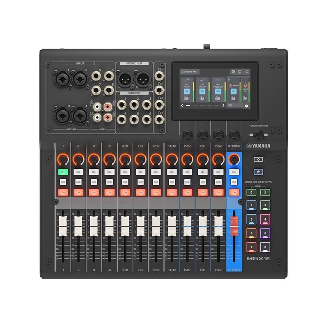 YAMAHA MGX12 Black Ψηφιακή Κονσόλα Μίξης