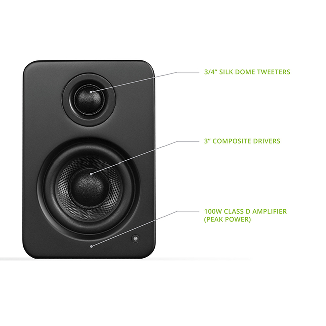 Kanto Audio YU2 Onyx Matte Black