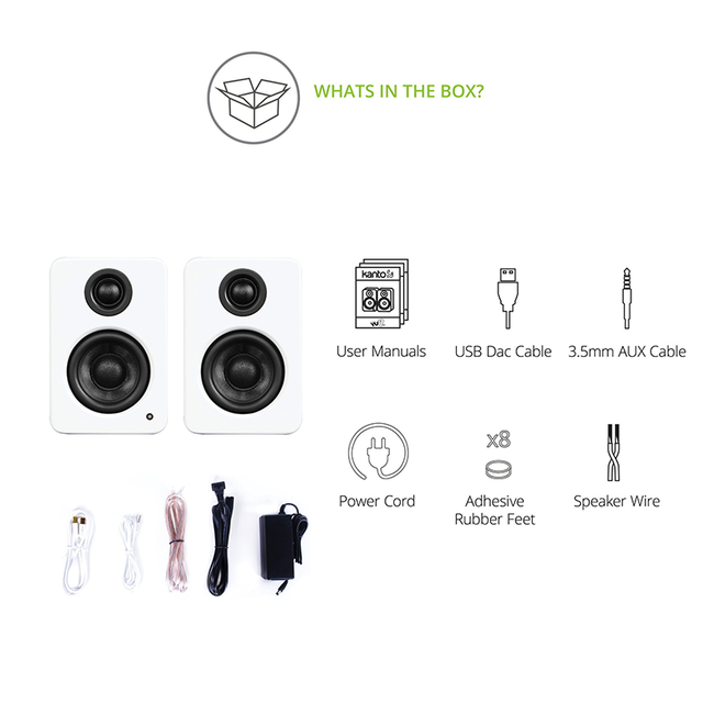 Kanto Audio YU2 Pure Matte White