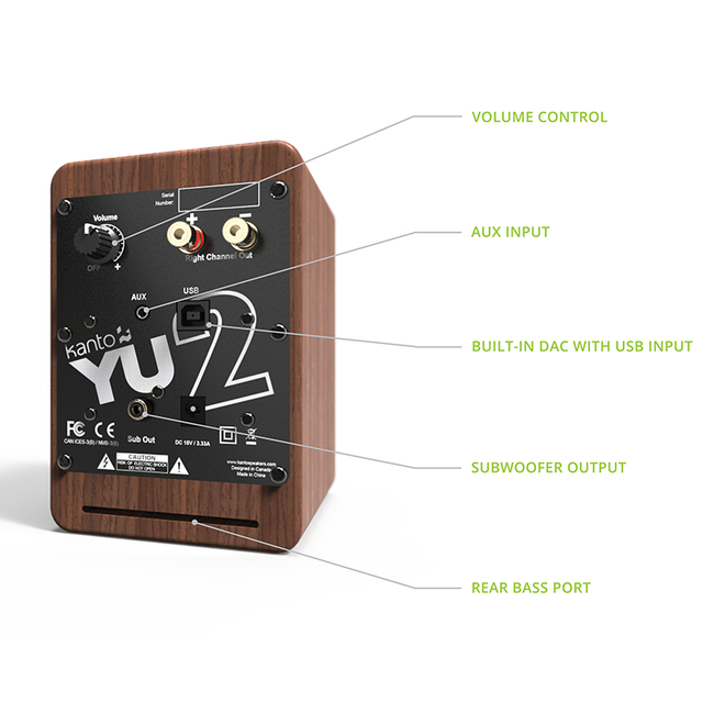 Kanto Audio YU2 Walnut