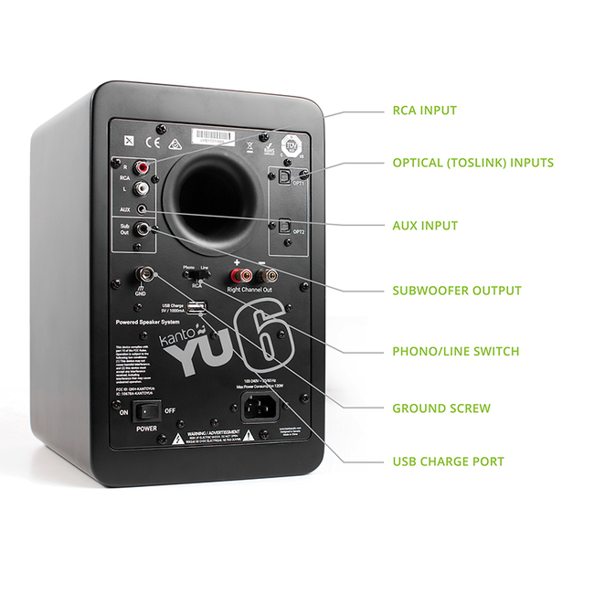 Kanto Audio YU6 - Matte Black