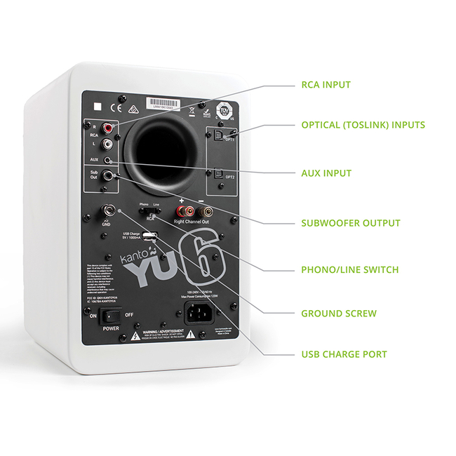 Kanto Audio YU6 - Matte White