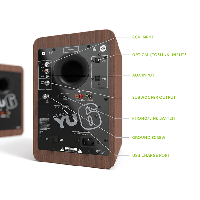 Kanto Audio YU6 - Walnut